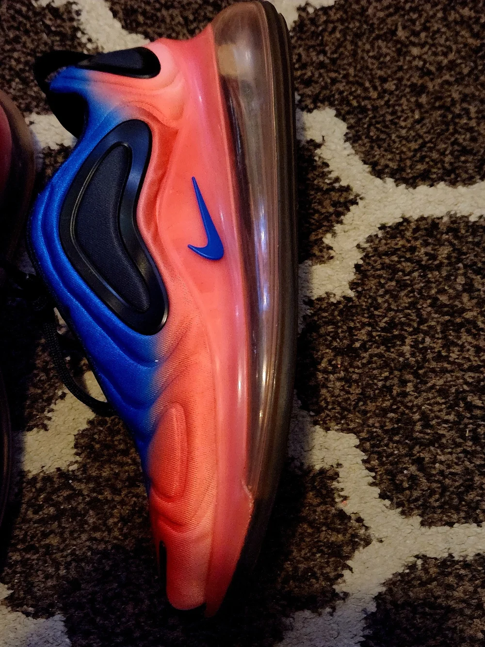 Nike Gradient Blue to Coral Athletic Sneakers